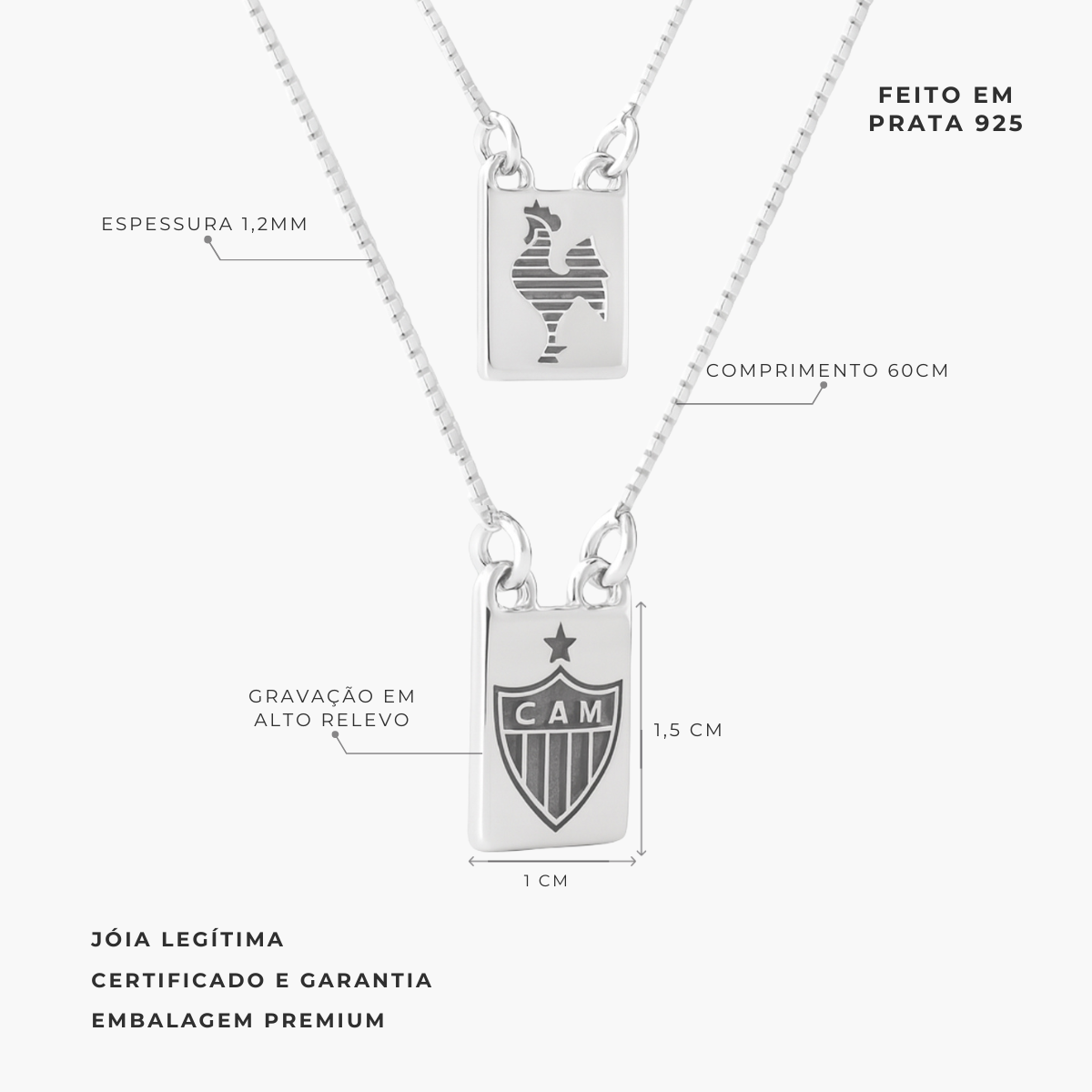 ESCAPULÁRIO ATLÉTICO - 1,5CM