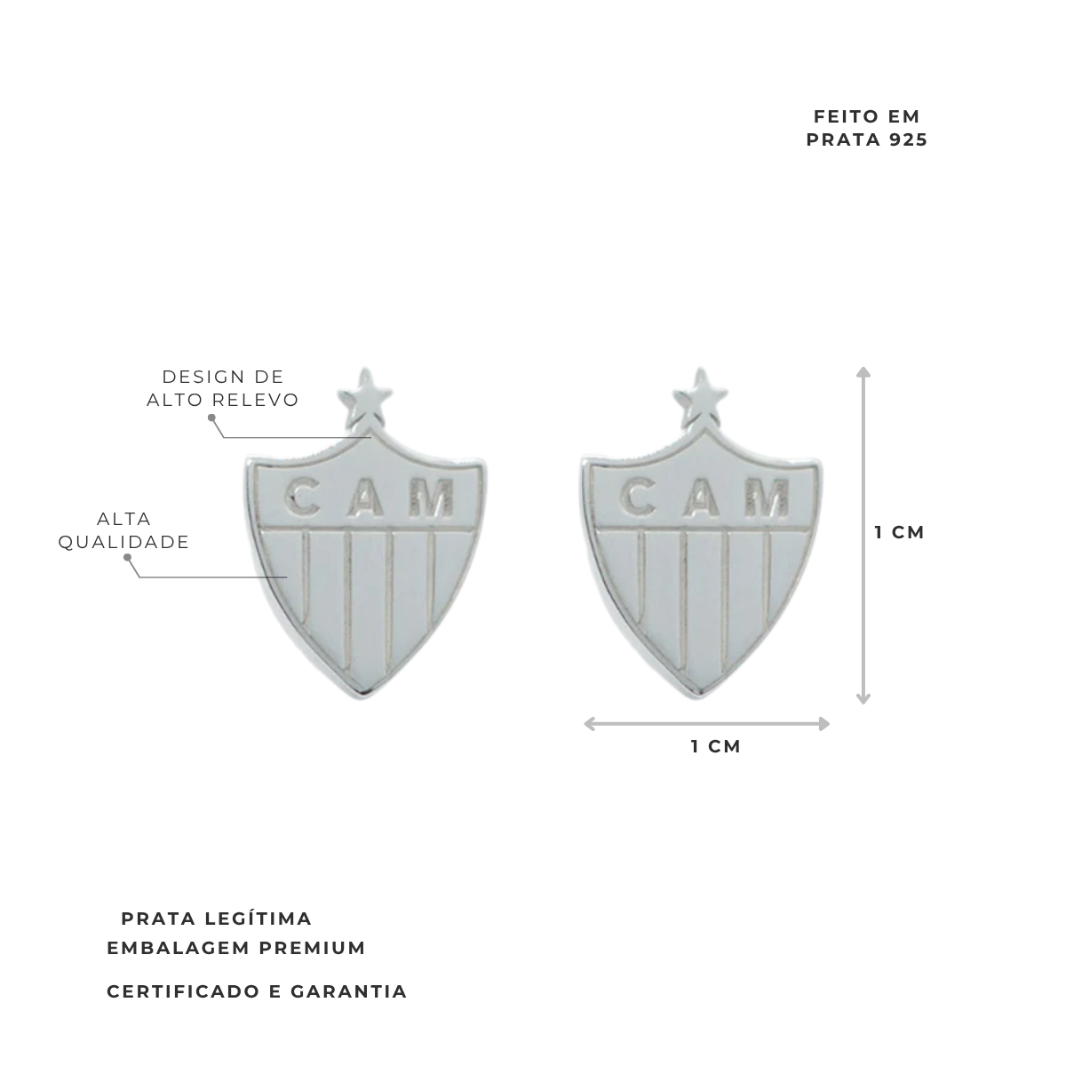 BRINCO ESCUDO CHAPA ATLÉTICO