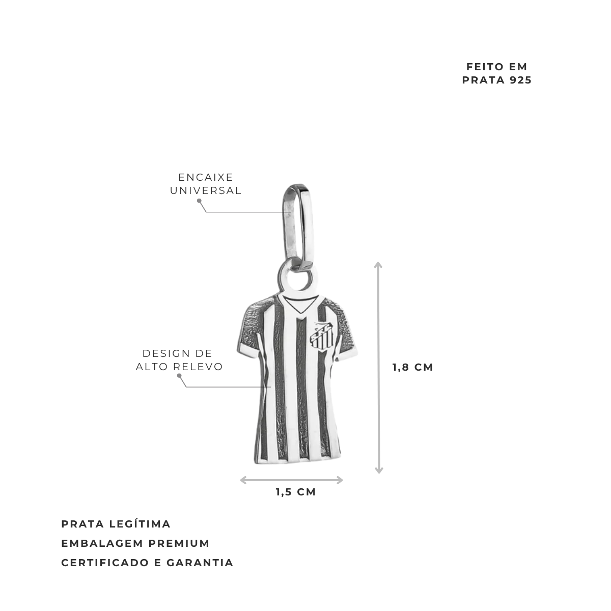 PINGENTE CAMISA SANTOS