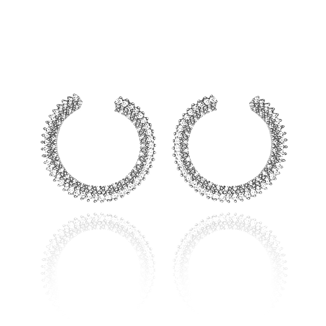 BRINCO EM CURVA ZIRCÔNIA