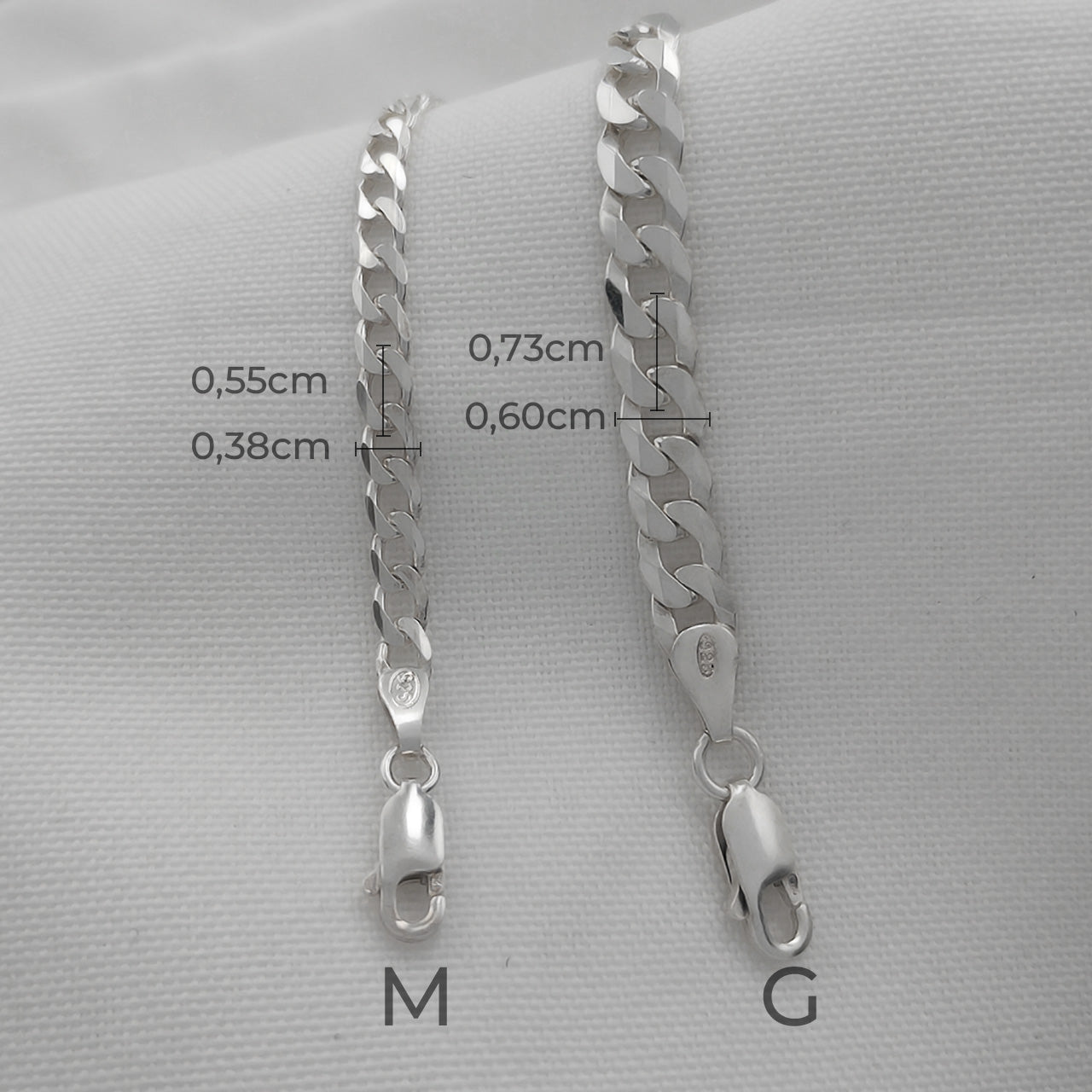 PULSEIRA GROUMET 1X1 PRATA 925 FECHO LAGOSTA