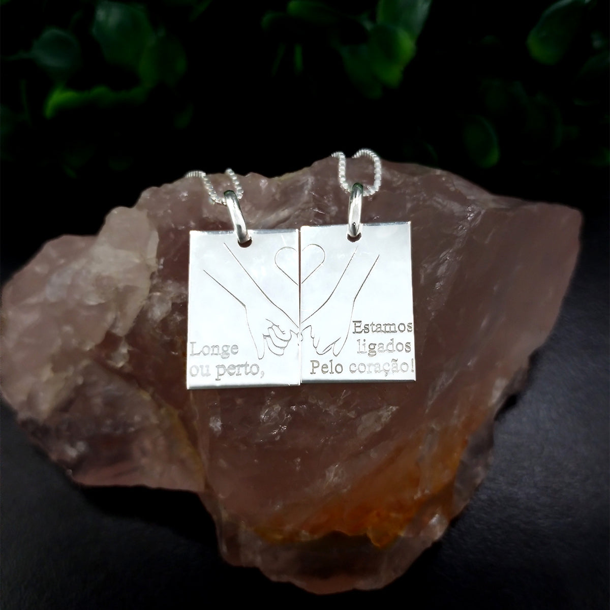 CONJUNTO PERSONALIZADO LIGADOS PELO CORAÇÃO