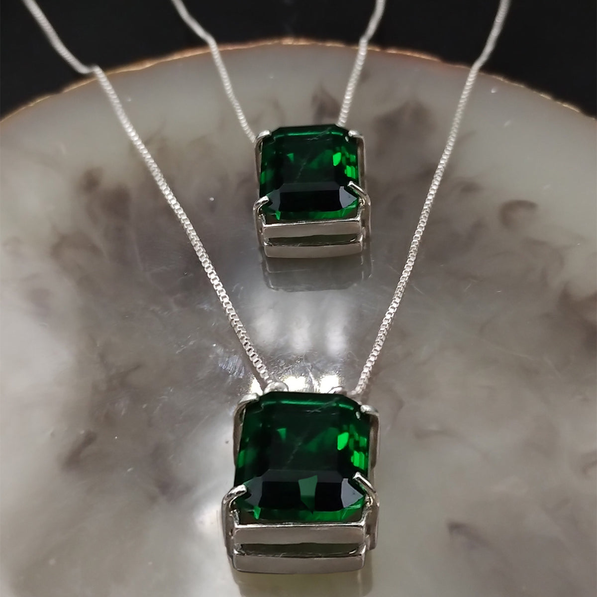 ESCAPULÁRIO RETANGULAR CRISTAL