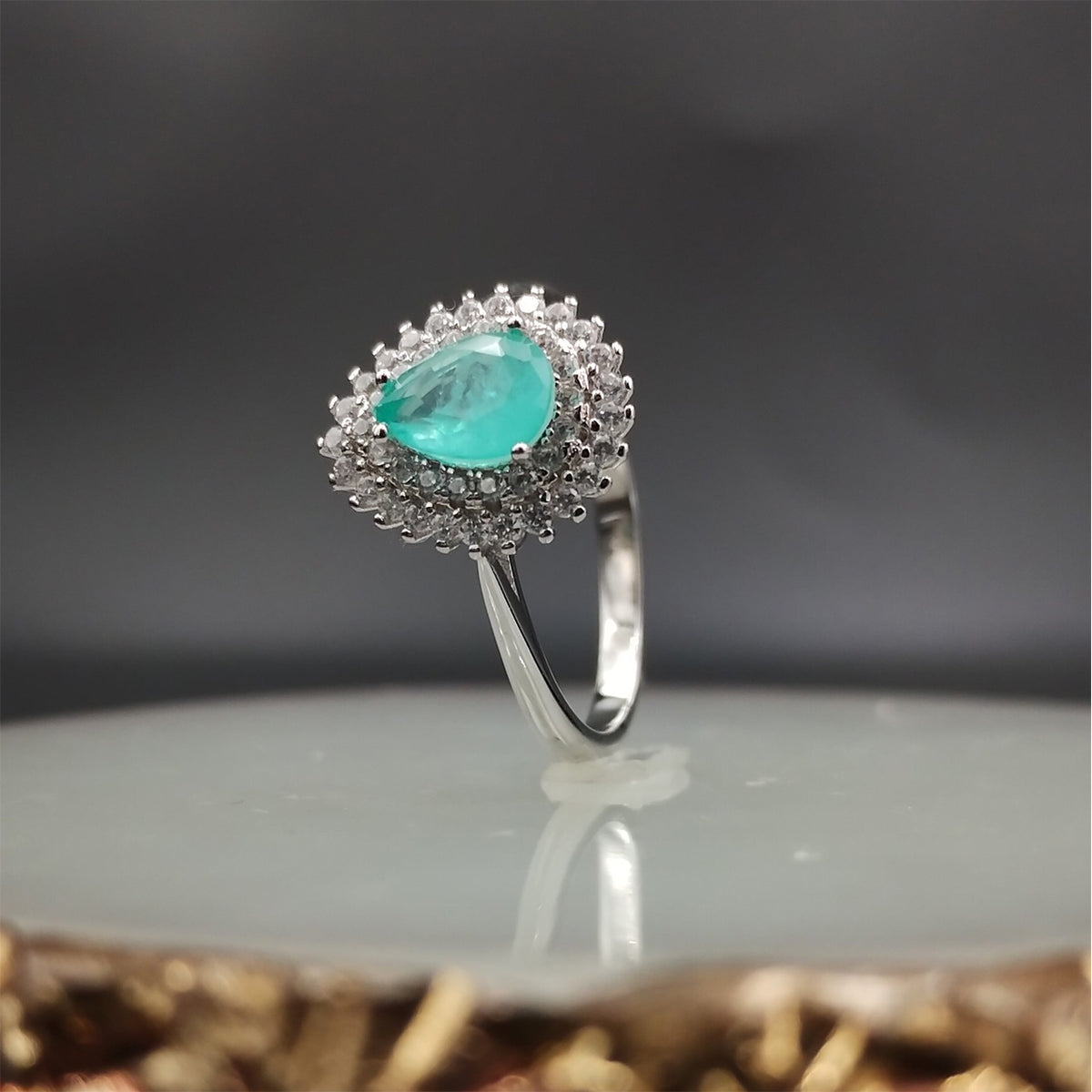 ANEL DE PRATA REAL EM GOTA