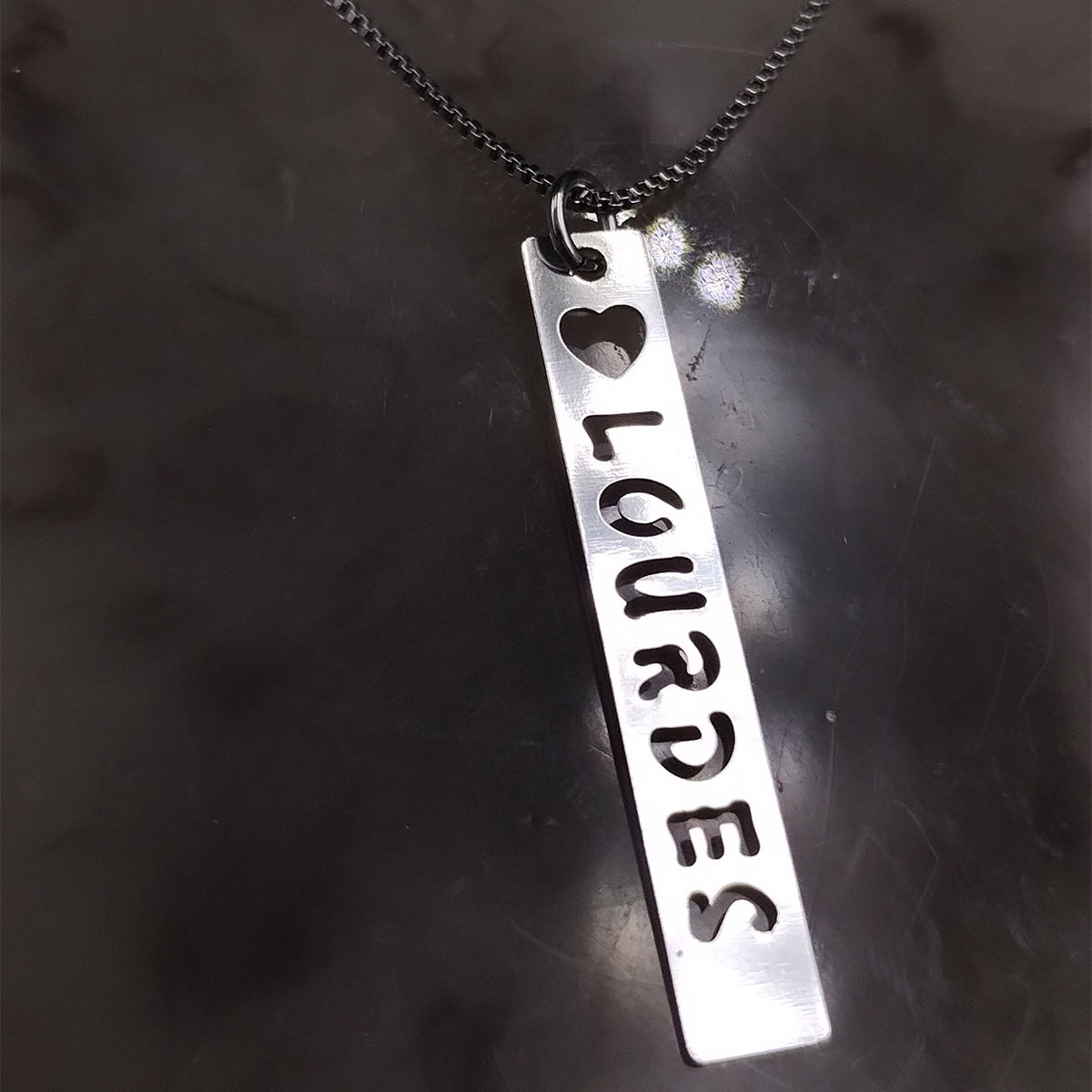 COLAR PERSONALIZADO CHAPA GRAVADA VAZADA