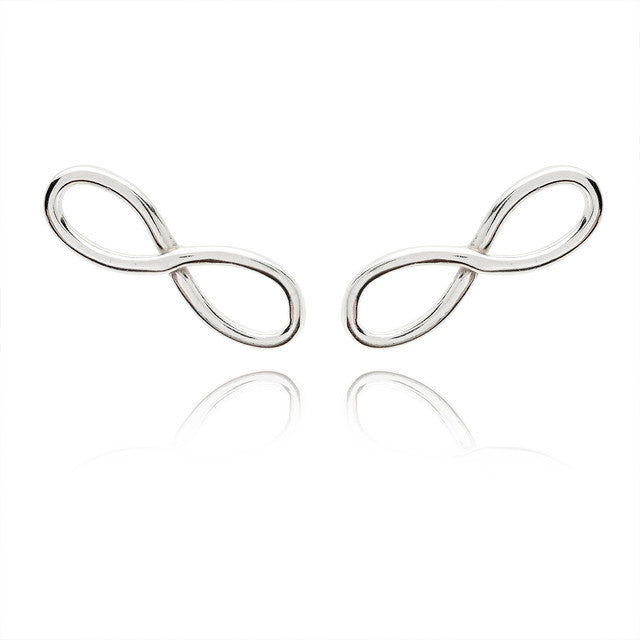 INFINITE SILVER EARRING THREAD