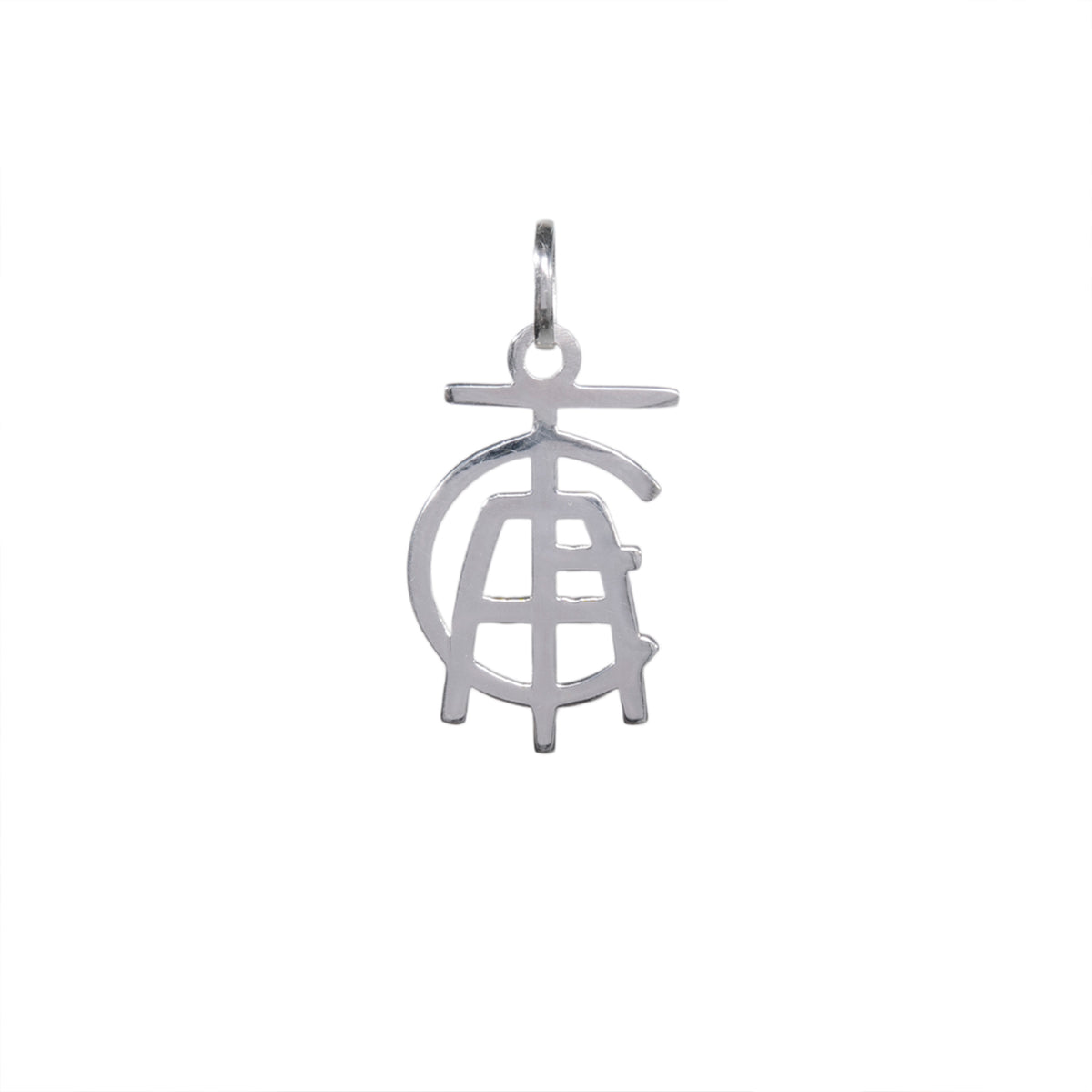 PINGENTE VAZADO ESCUDO AMÉRICA - 2CM