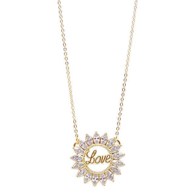 COLAR LOVE DISCO COM ZIRCÔNIAS