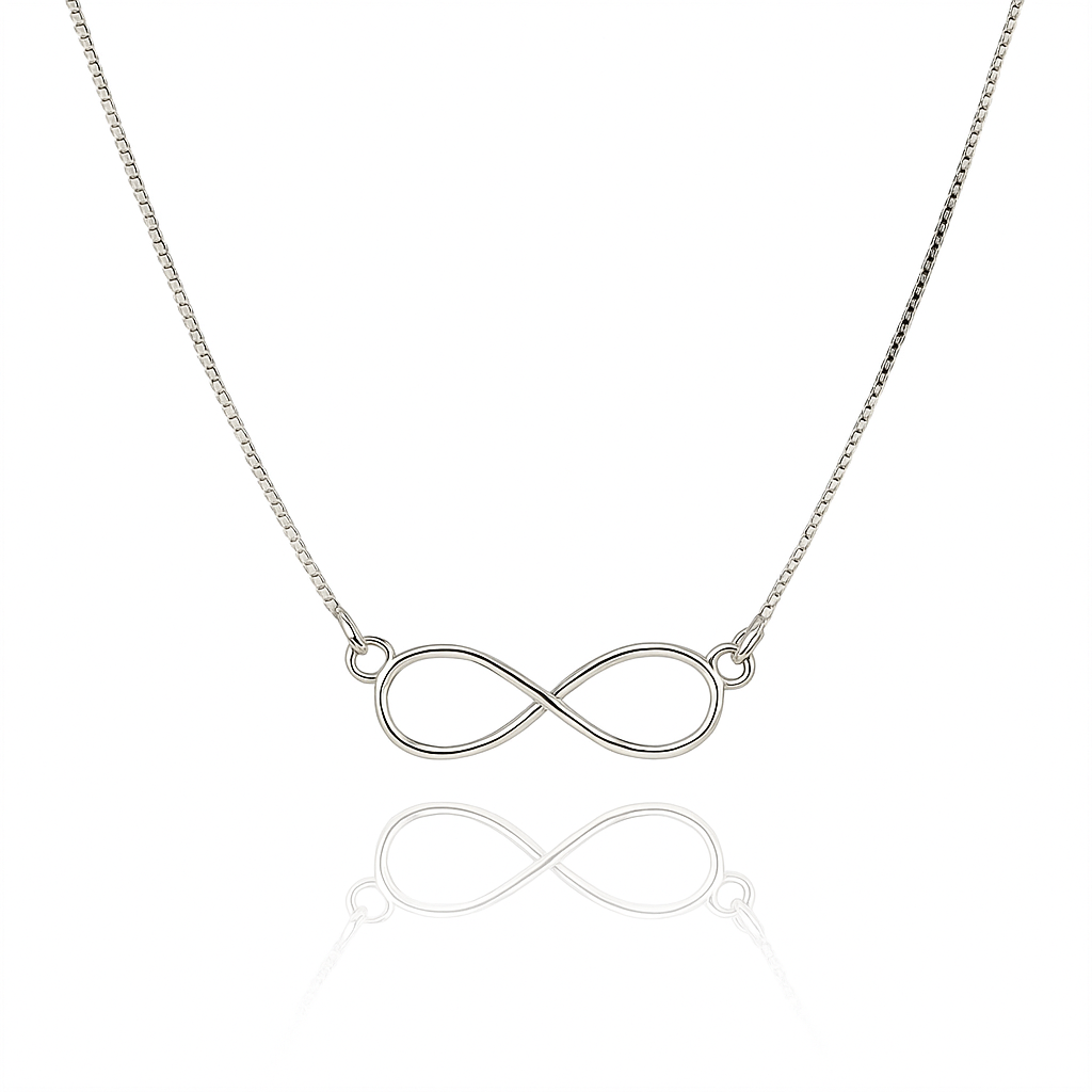 INFINITE SILVER THREAD NECKLACE