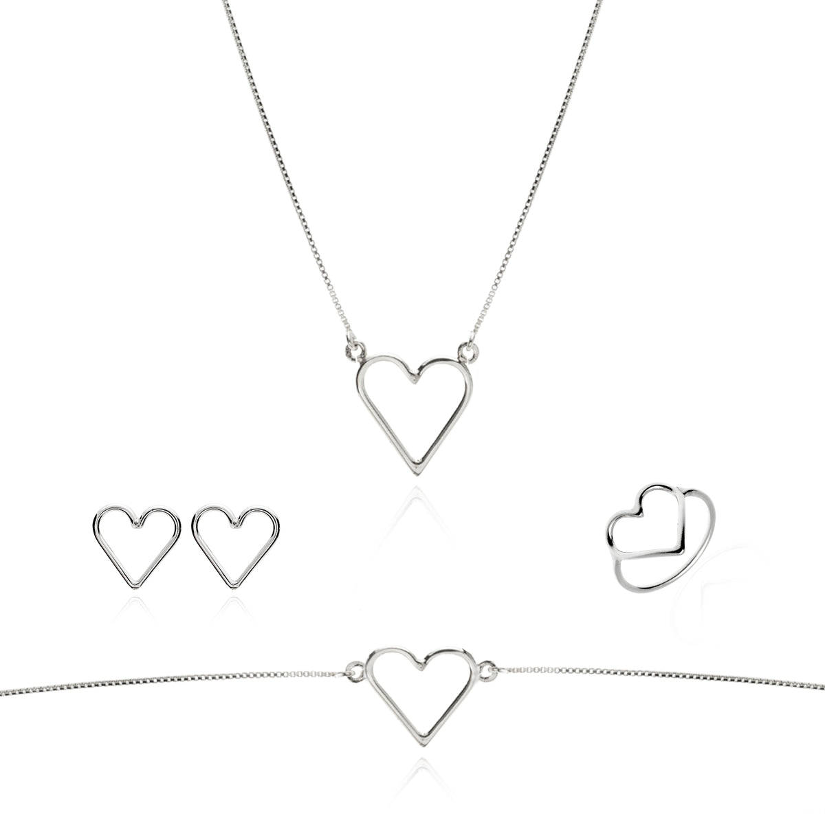 CONJUNTO CORAÇÃO FIO COMPLETO