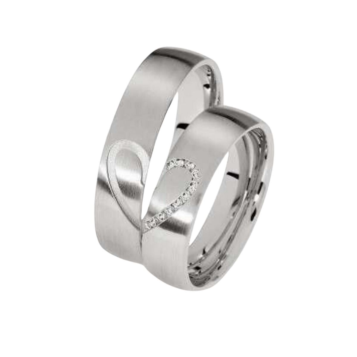 ALIANÇA DE NAMORO PRATA CLARE