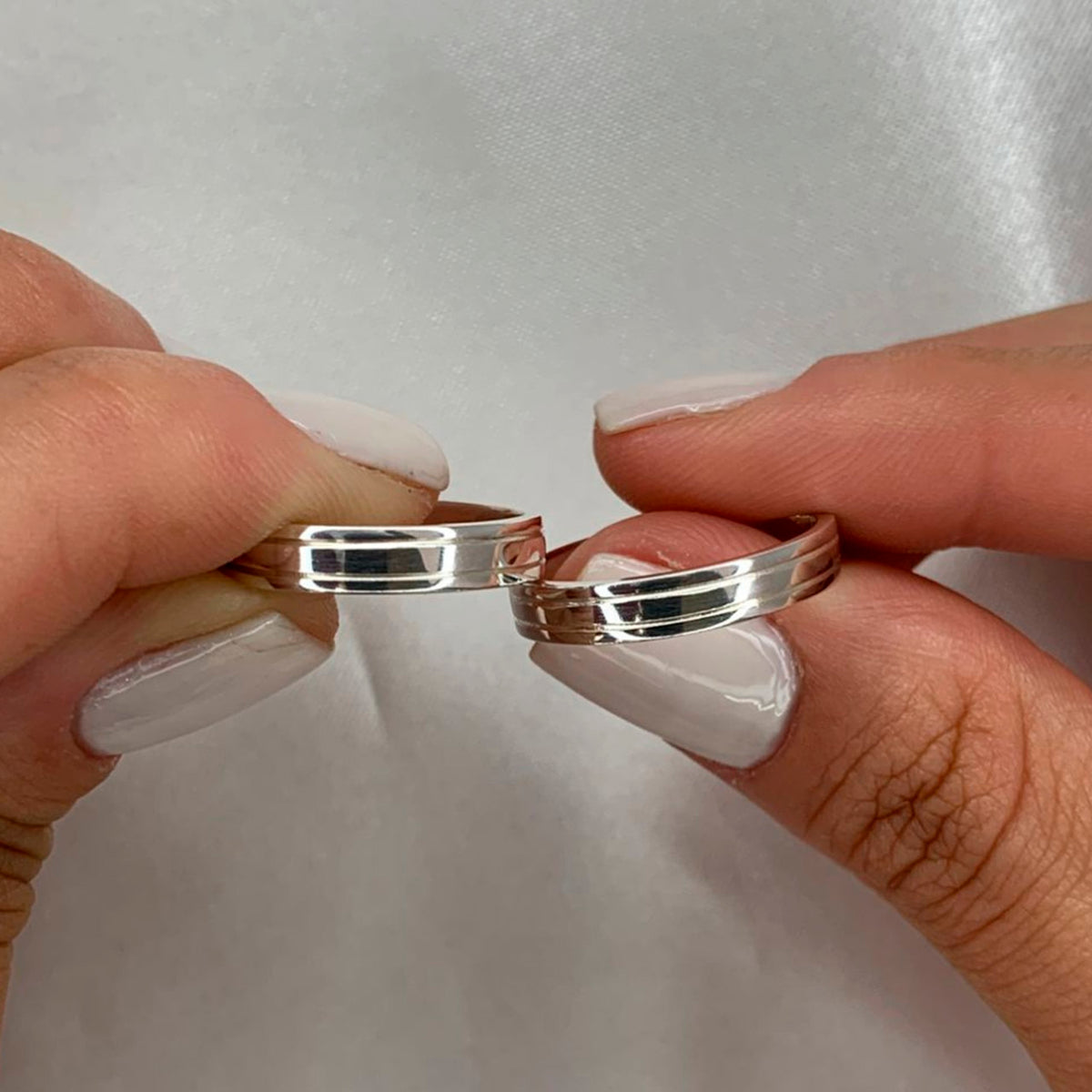 ALIANÇA DE NAMORO PRATA VENEZA