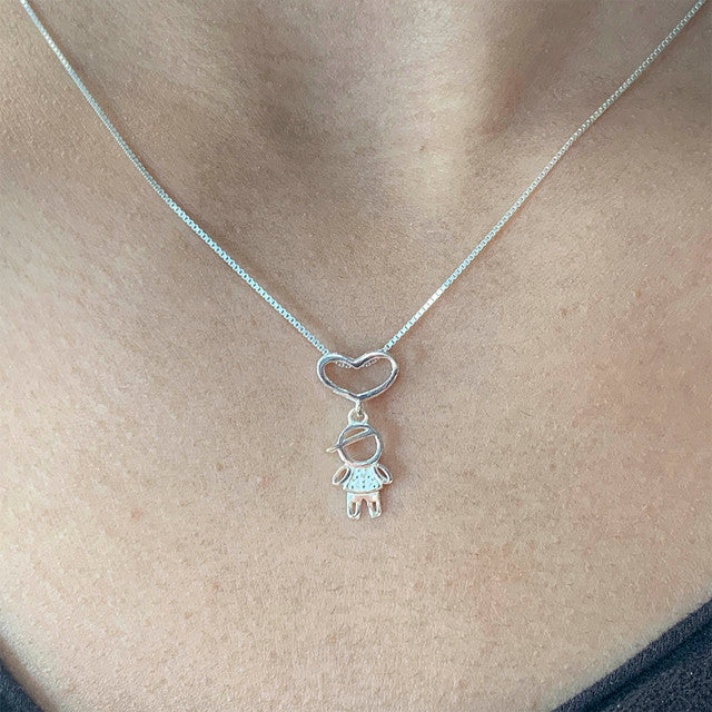 CHILDREN'S SILVER ZIRCONIA PENDANT