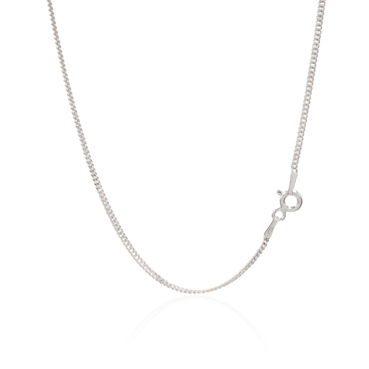 CORDÃO CORRENTE GROUMET 1X1 PRATA 925 ELOS P M UNISSEX