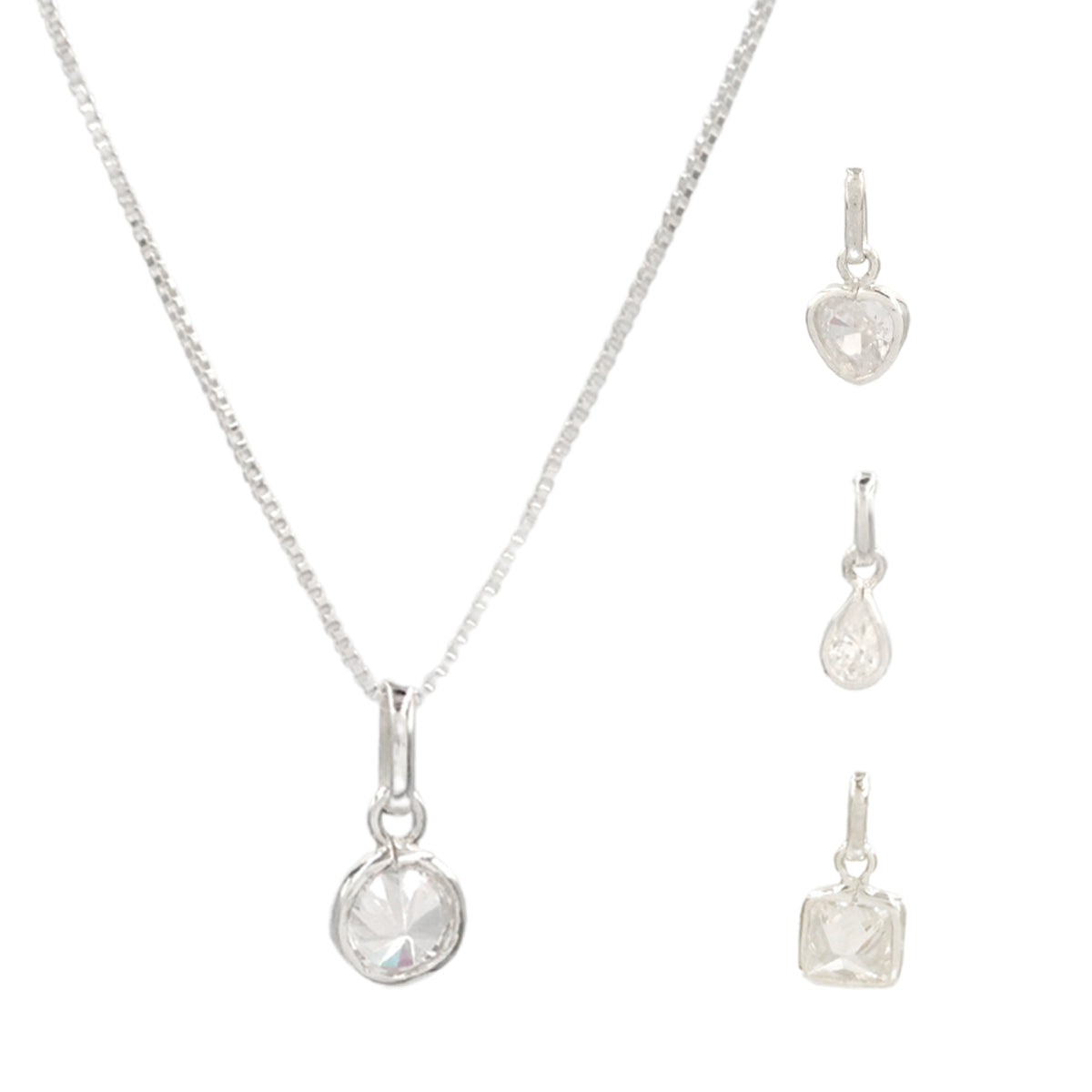 COLAR DE PRATA PONTO DE LUZ