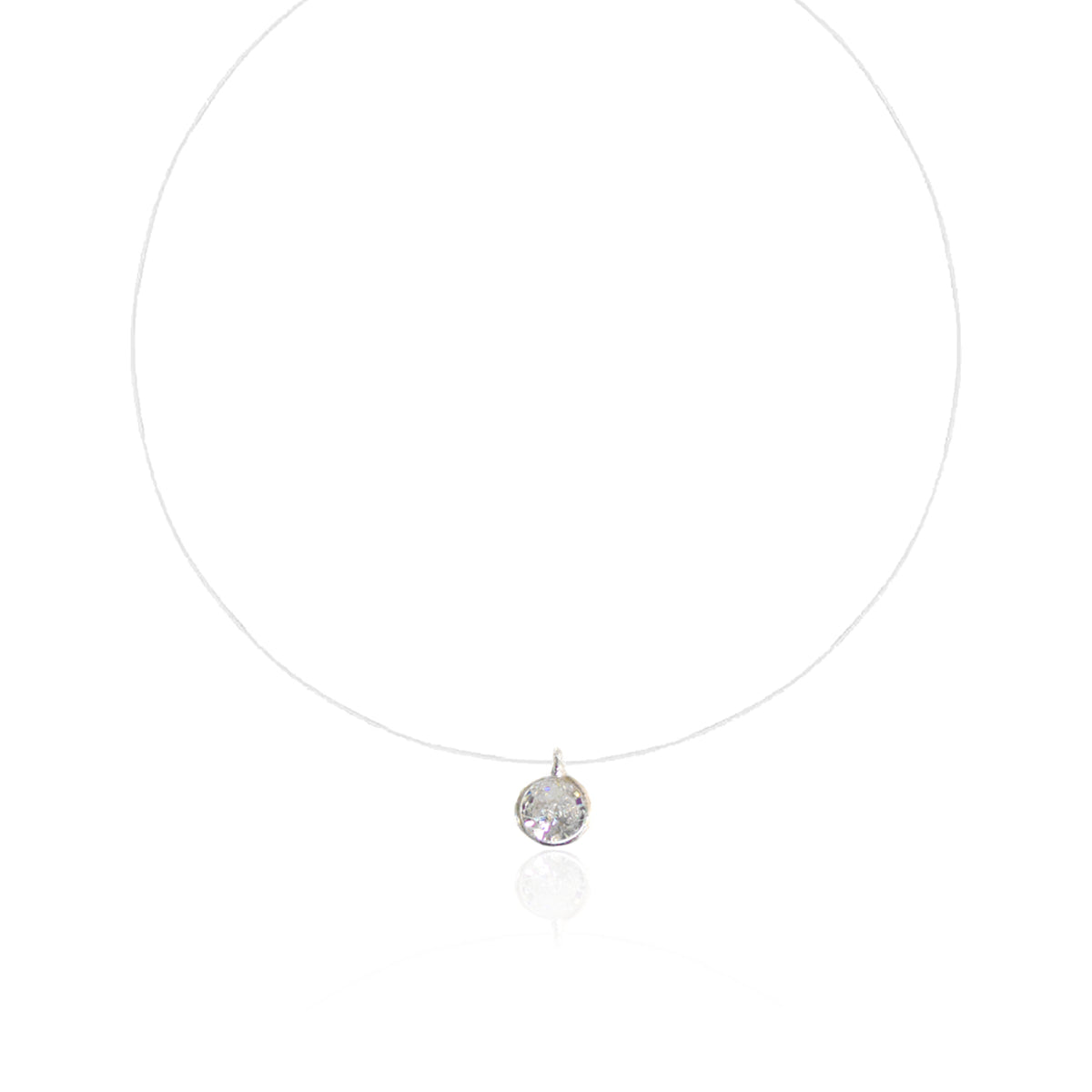 SILVER POINT OF LIGHT NECKLACE