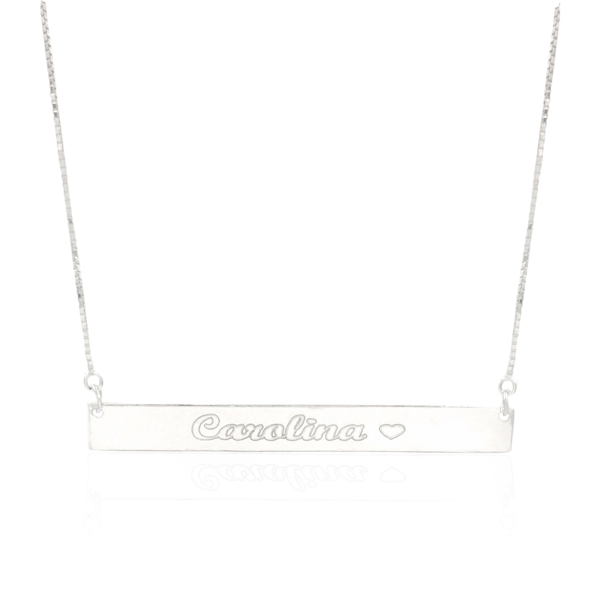 COLAR PERSONALIZADO CHAPA NOME GRAVADO