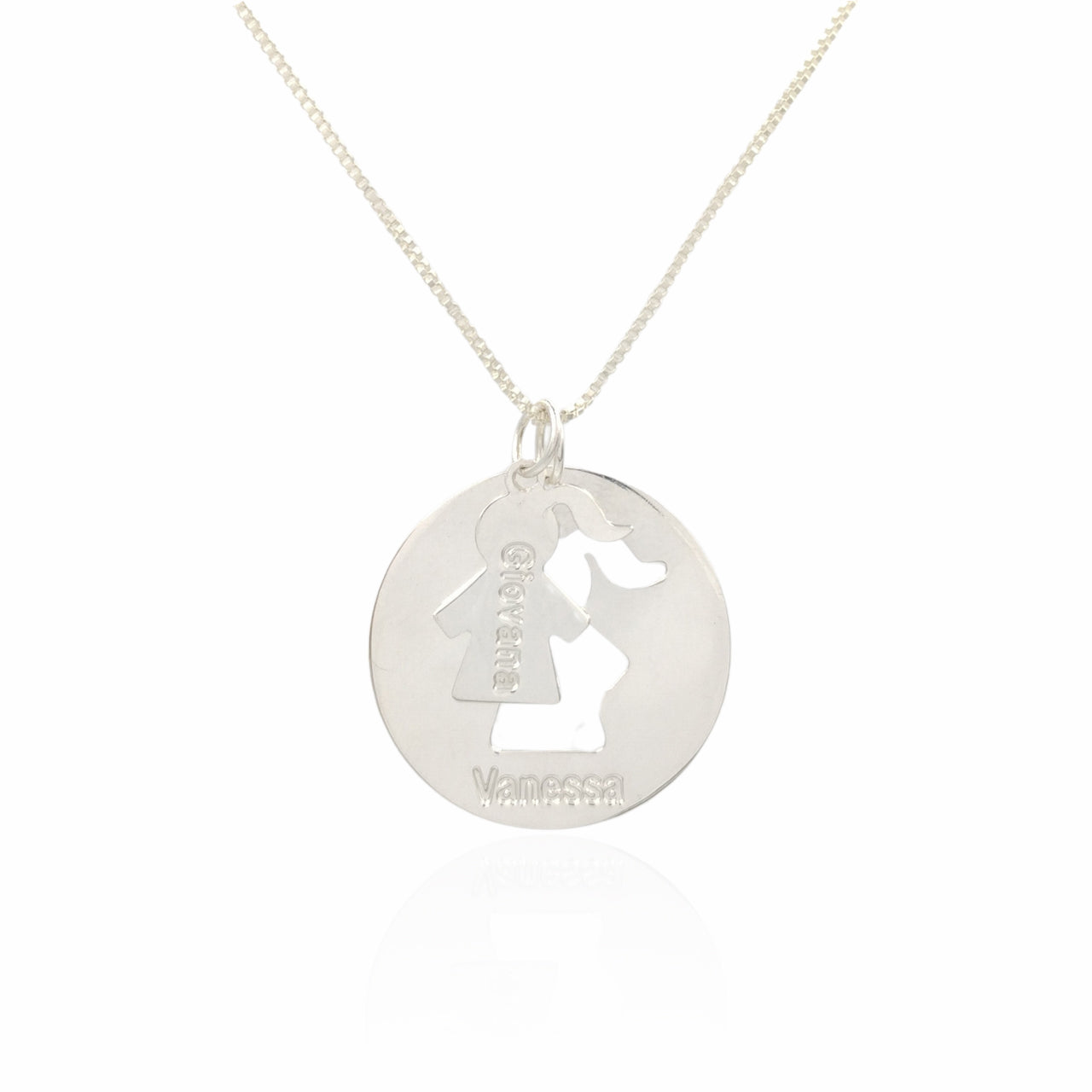 COLAR PERSONALIZADO 2 EM 1 MÃE E FILHA