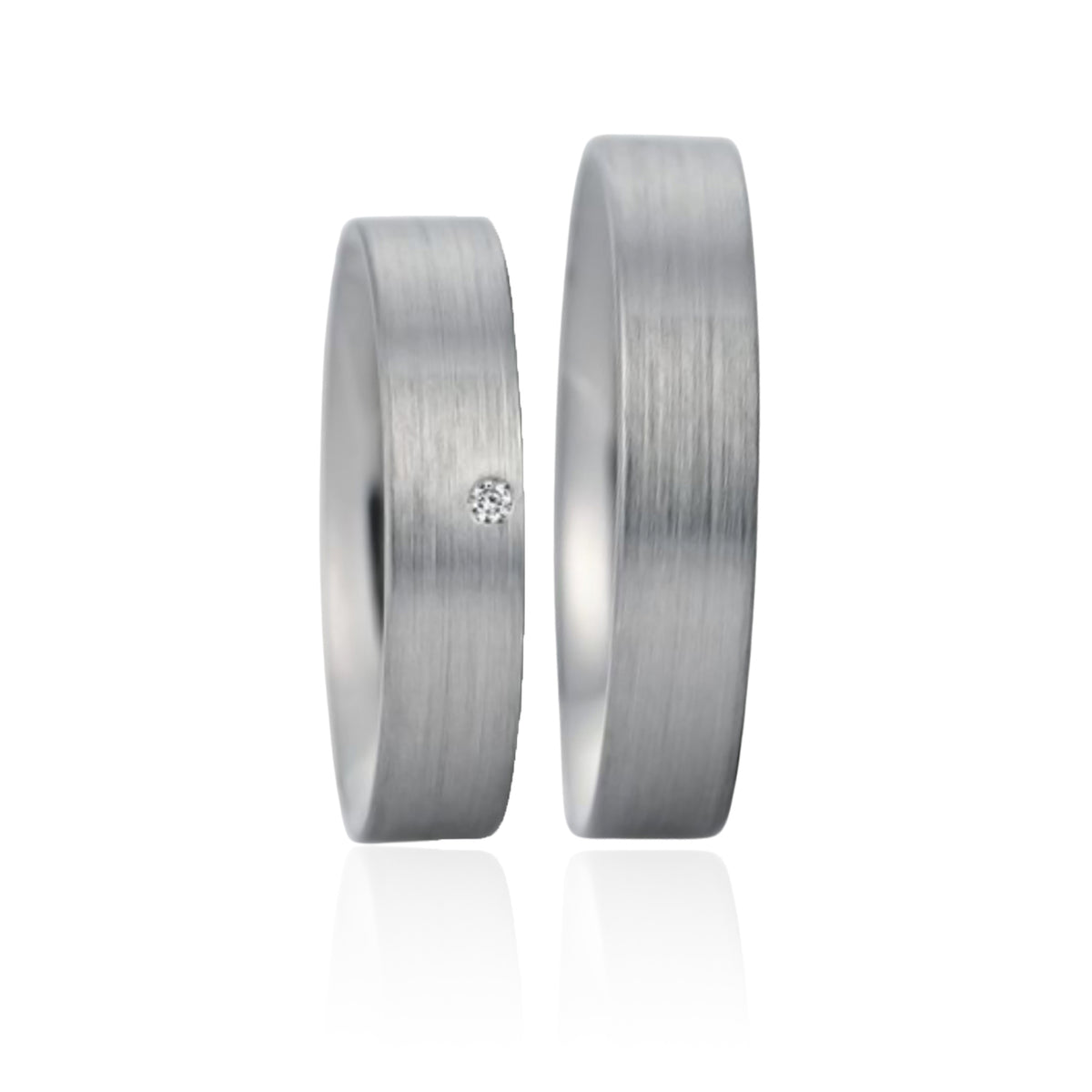 ALIANÇA DE NAMORO PRATA CRETA