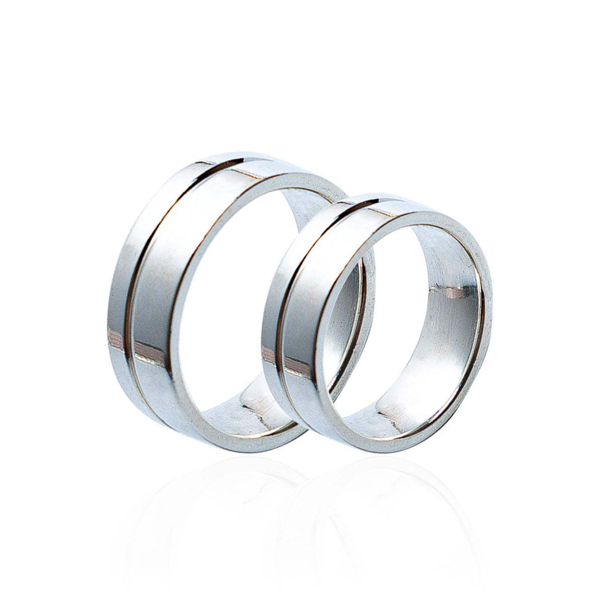 ALIANÇA DE NAMORO PRATA LUXOR