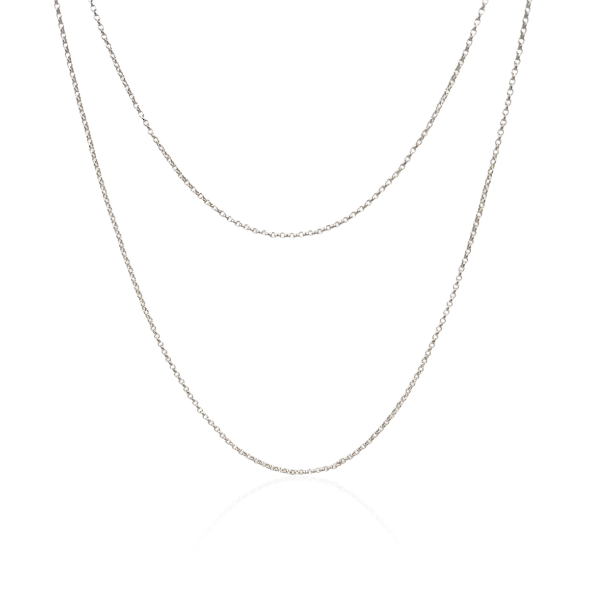 COLAR FOLHEADO DUPLO ELO PORTUGUÊS