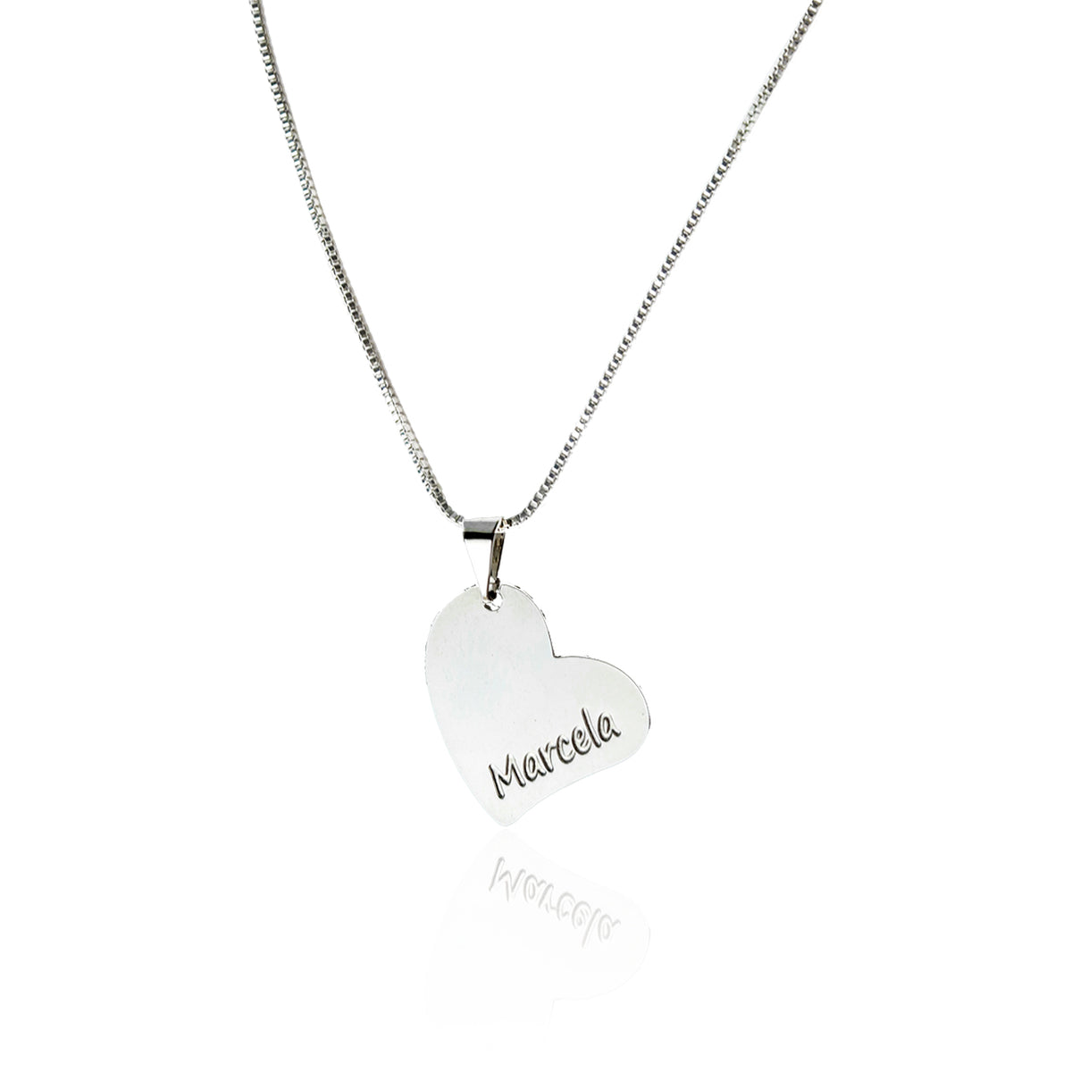 COLAR CHAPA CORAÇÃO TORTO