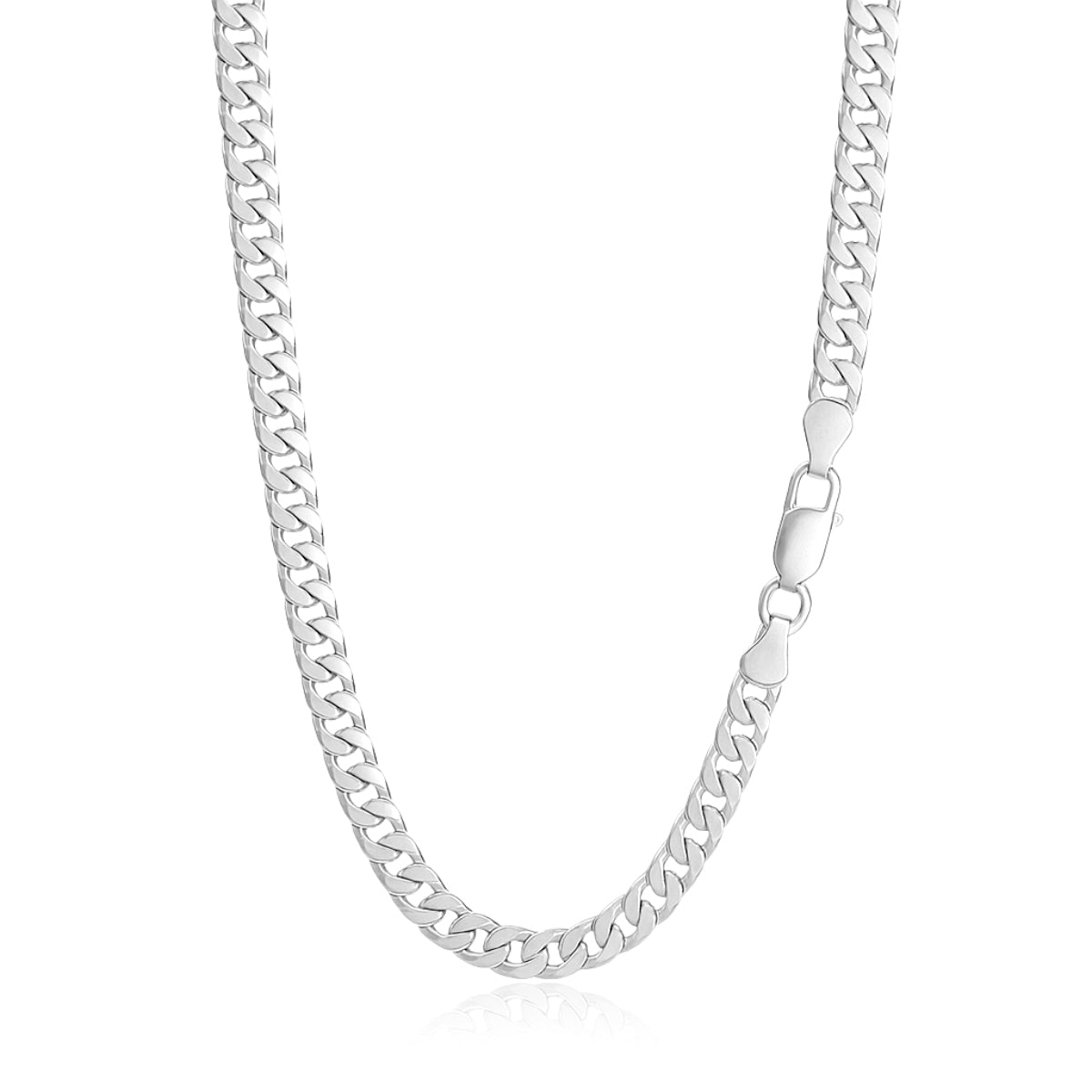 CORDÃO CORRENTE GROUMET 1X1 PRATA 925 ELOS M UNISSEX