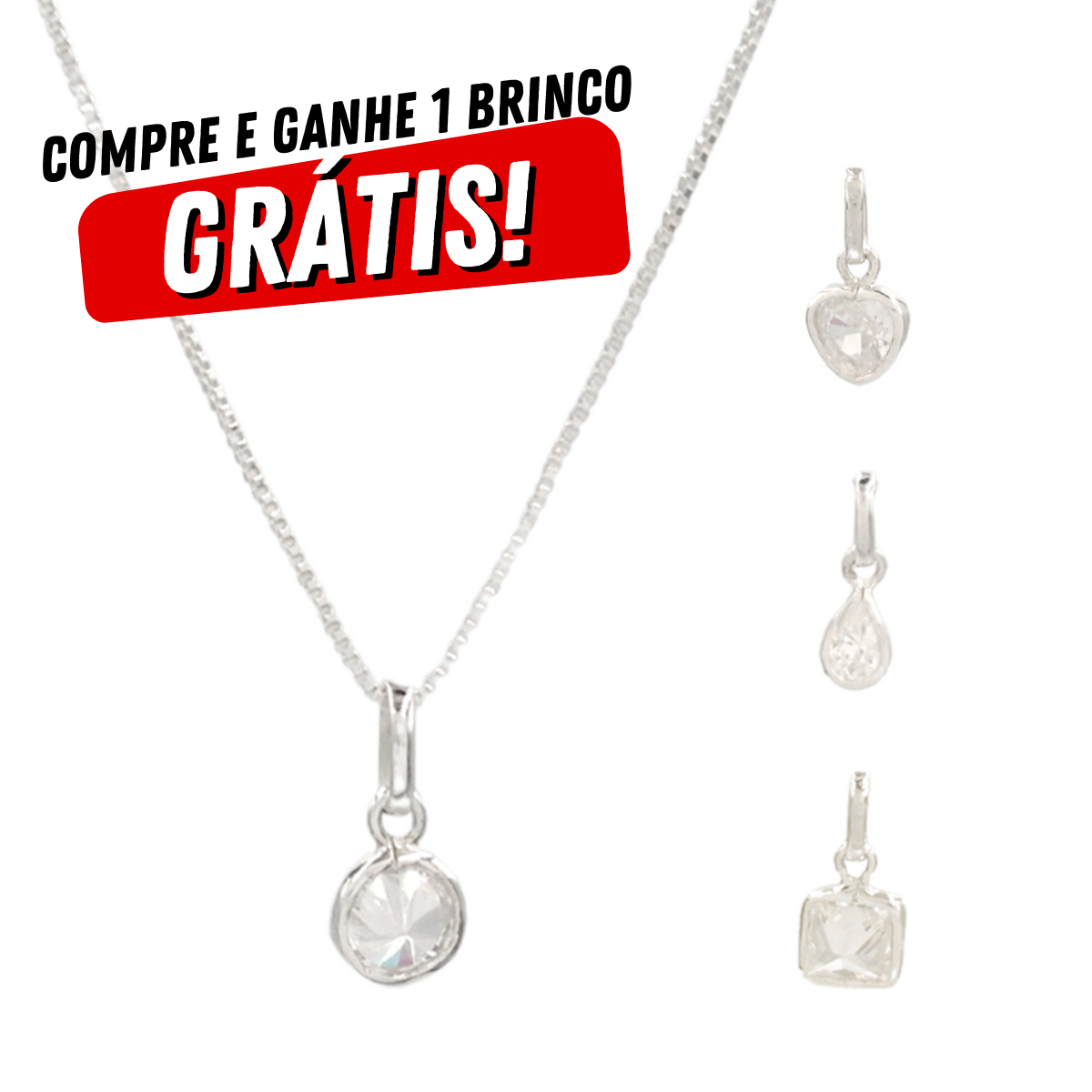 COLAR DE PRATA PONTO DE LUZ