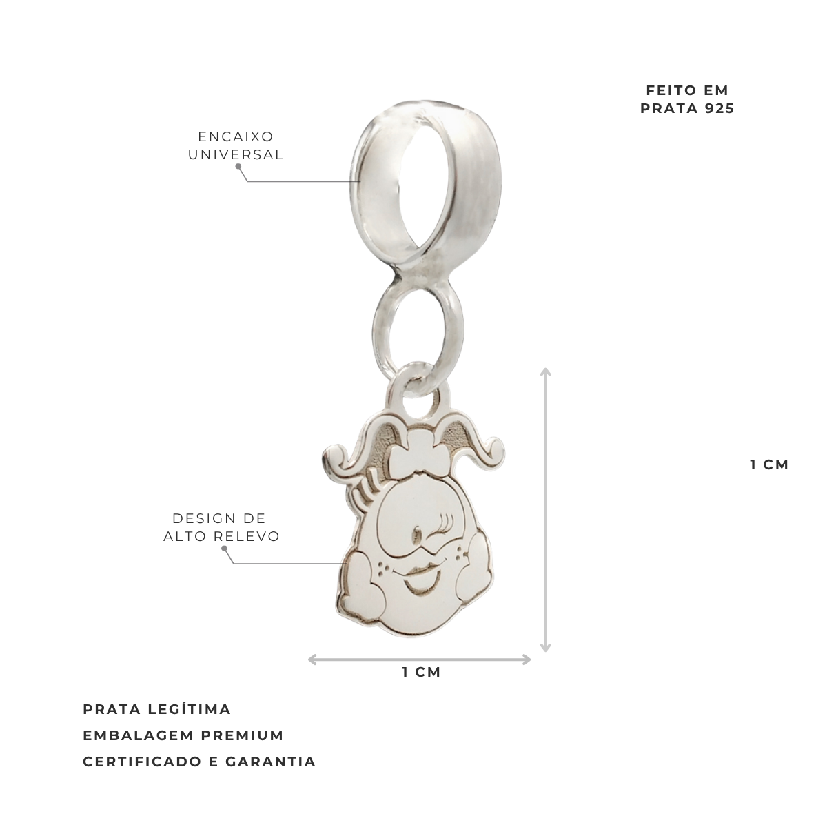 BERLOQUE DE PRATA FANIQUITA PISCADINHA