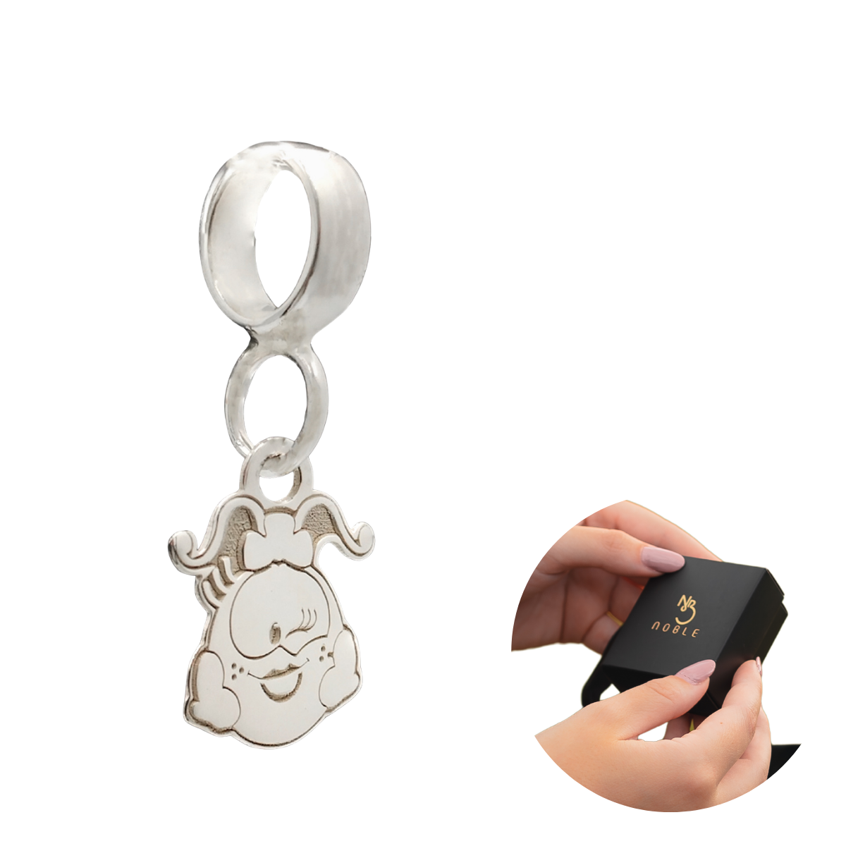 BERLOQUE DE PRATA FANIQUITA PISCADINHA