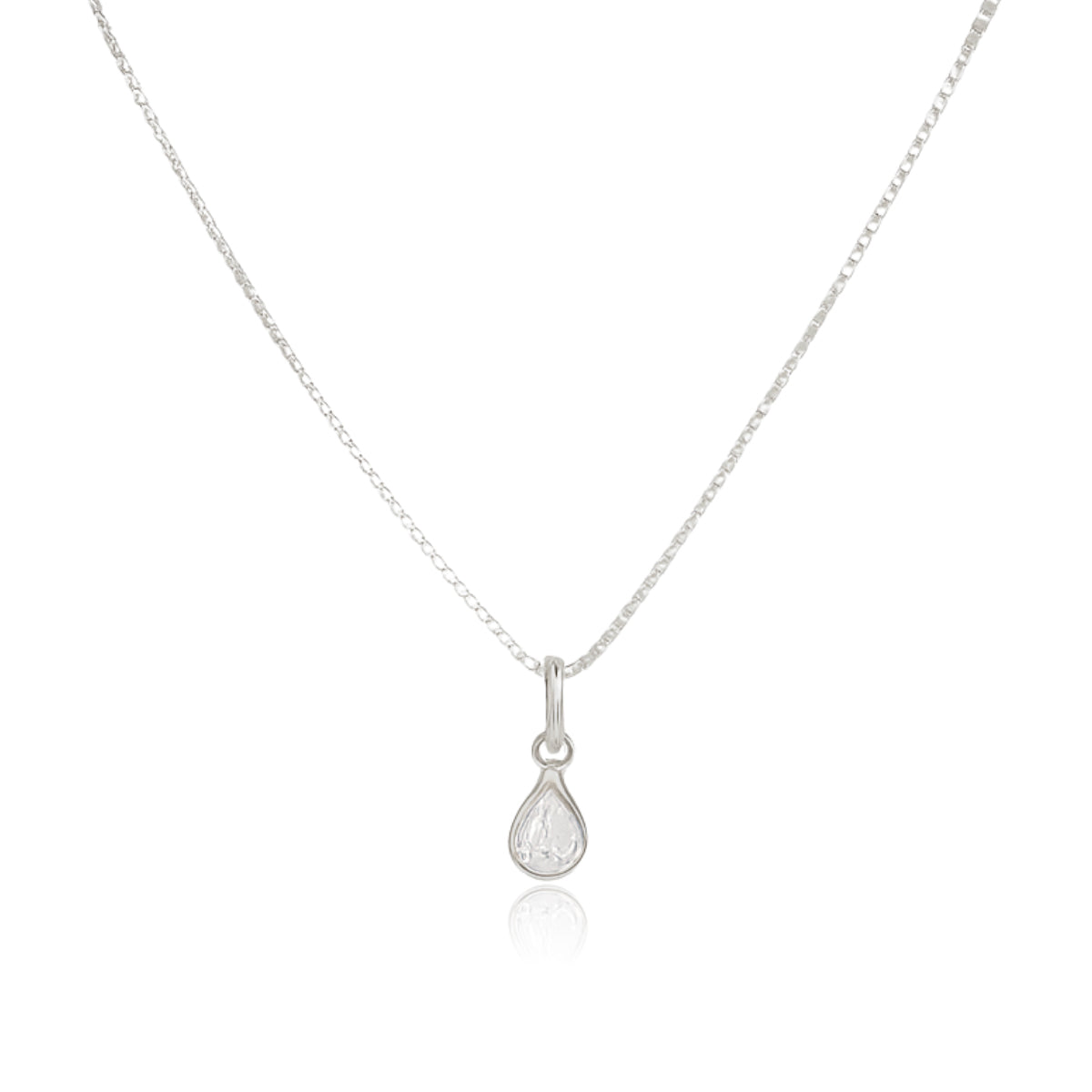COLAR DE PRATA PONTO DE LUZ GOTA