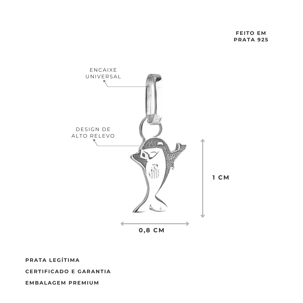 PINGENTE BALEIÃO SANTOS - P