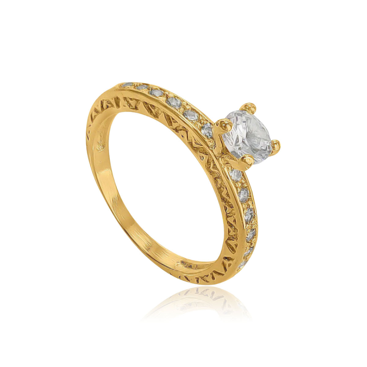 ANEL SOLITÁRIO ZIRCÔNIA