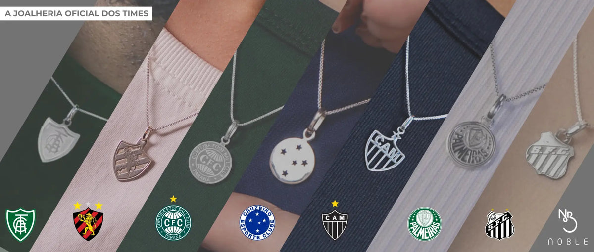 Joias oficiais de times de futebol: represente seu clube