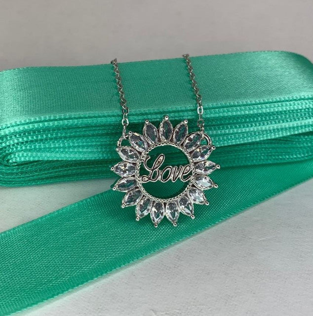 COLAR LOVE DISCO COM ZIRCÔNIAS