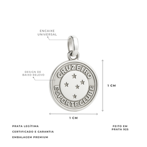CRUZEIRO SHIELD PENDANT - 1CM 