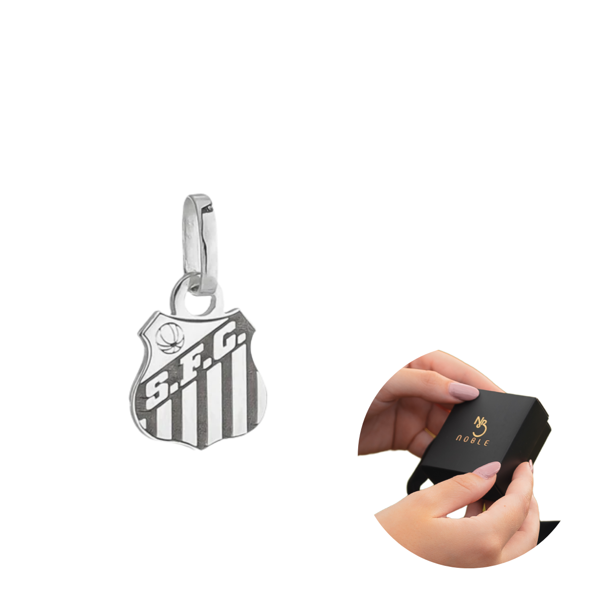 PINGENTE ESCUDO SANTOS - G