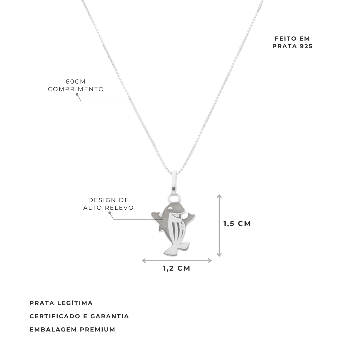 COLAR BALEINHA SANTOS - G