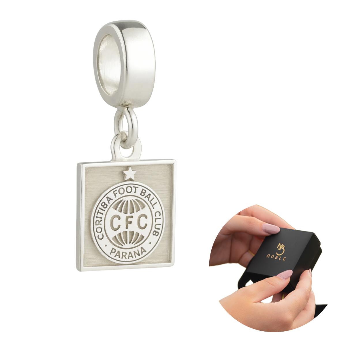 BERLOQUE QUADRADO ESCUDO CORITIBA