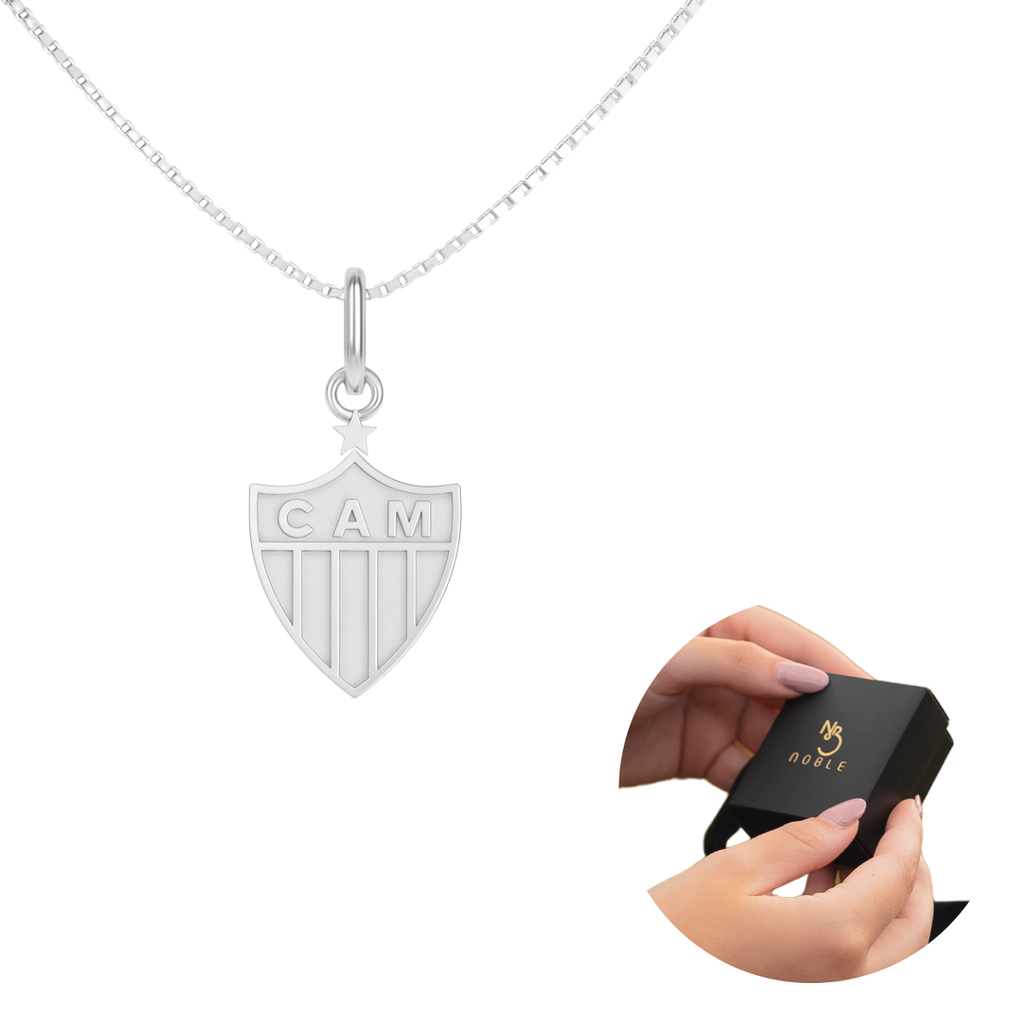 ATHLETIC PLATE SHIELD NECKLACE - 1CM 