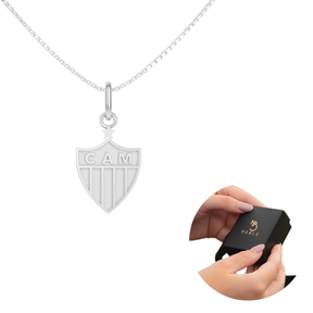 ATHLETIC PLATE SHIELD NECKLACE - 1CM 