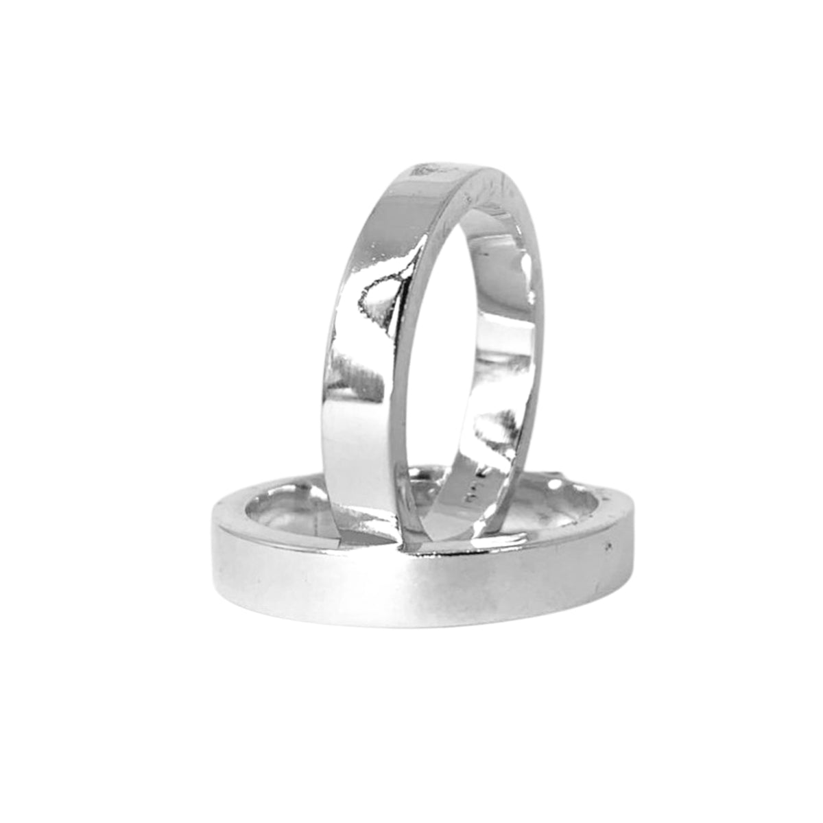 4MM STRAIGHT SILVER DATING RING