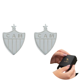 ATHLETIC PLATE SHIELD EARRING 