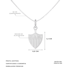 ATHLETIC PLATE SHIELD NECKLACE - 1CM 