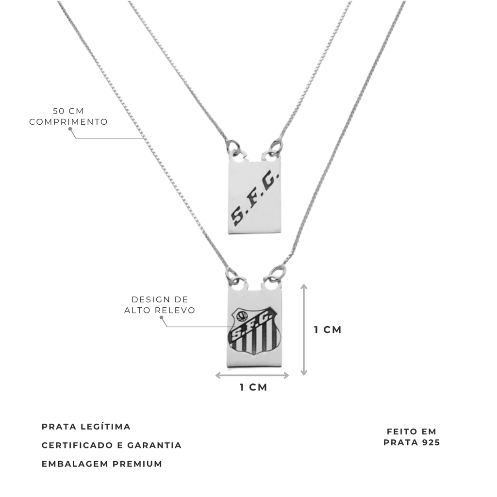 ESCAPULÁRIO SANTOS - 1CM