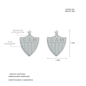 ATHLETIC PLATE SHIELD EARRING 