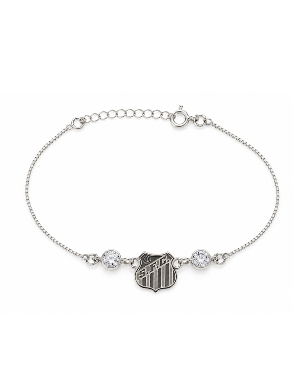 PULSEIRA ESCUDO E ZIRCÔNIAS SANTOS