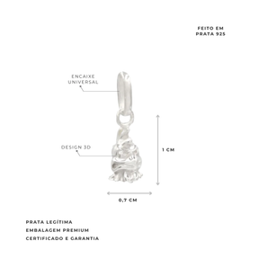 PINGENTE GALO DOIDO 3D