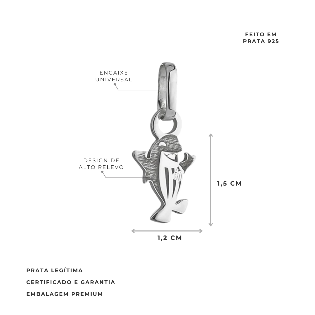 PINGENTE BALEINHA SANTOS - G