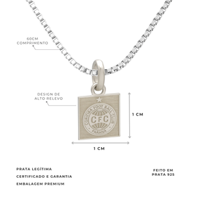 COLAR QUADRADO ESCUDO CORITIBA